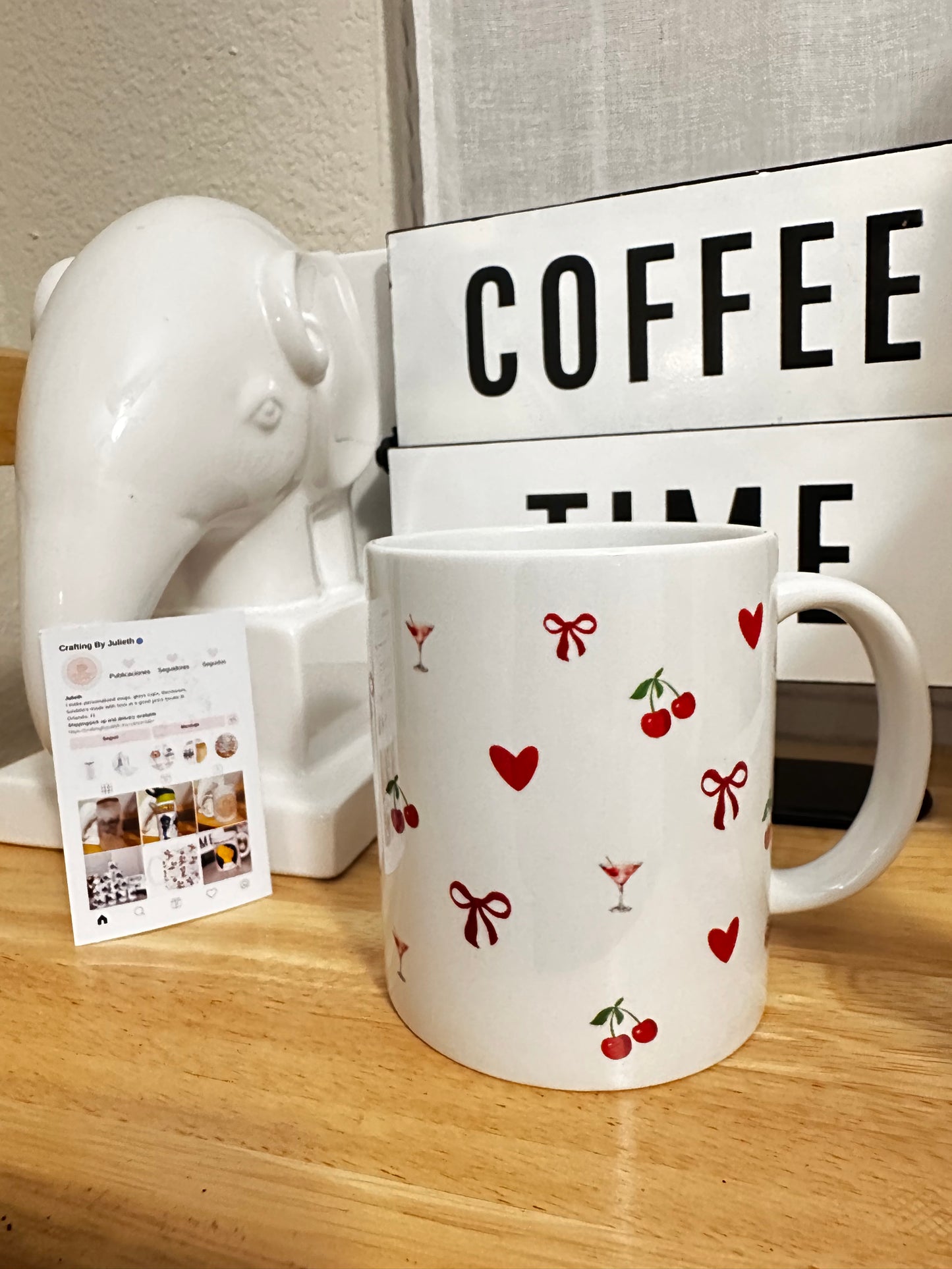 Taza de Café de cerezas