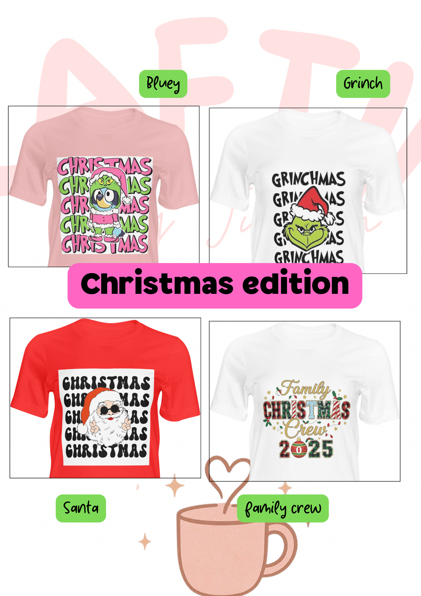 Camisas personalizadas para Navidad